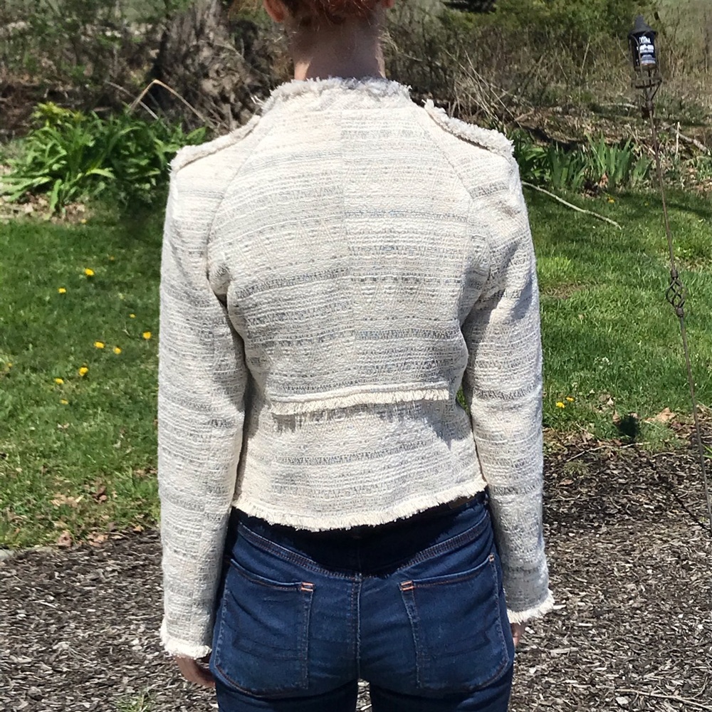 Aubrey Frey Hem Tweed Jacket - Picture 3 of 7